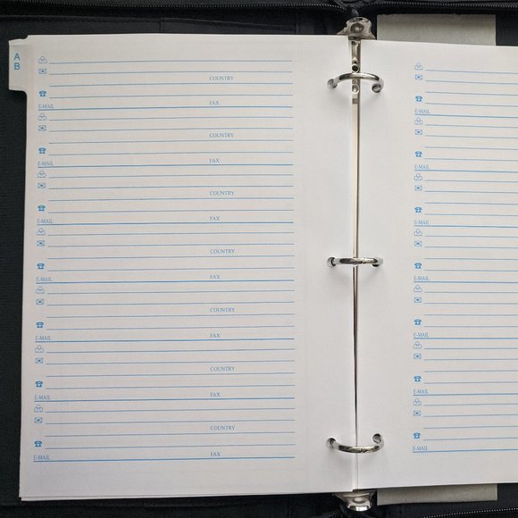 Portfolio Padfolio Folder Case Project Task Planner Business Contact Databook - Picture 9 of 14